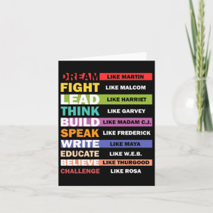 Dream als Martin Lead, als Harriet Black History Kaart