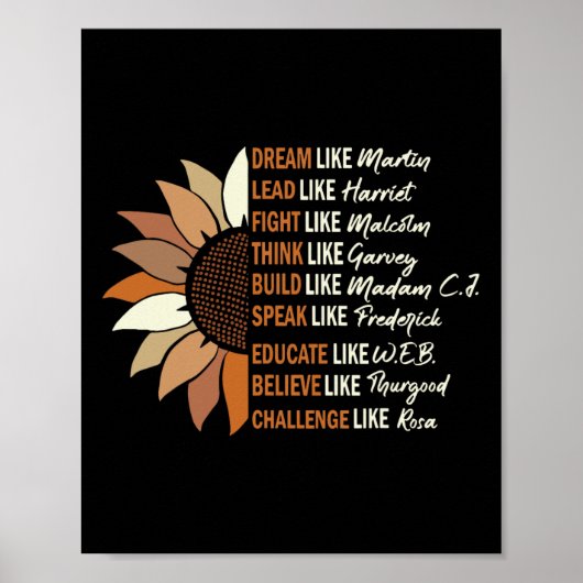 Dream als Martin Lead, als Harriet Black History Poster (Voorkant)
