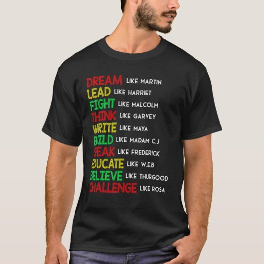 Dream als Martin Lead, als Harriet Black History T-shirt (Voorkant)