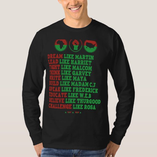 Dream als Martin Lead, als Harriet Black History T-shirt (Voorkant)