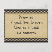 Dream alsof: Briefkaarten (Voorkant)
