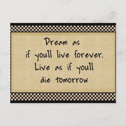 Dream alsof: Briefkaarten (Voorkant)