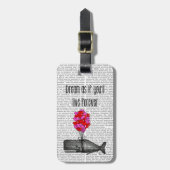 Dream alsof je voor altijd zult leven bagagelabel (Voorkant verticaal)