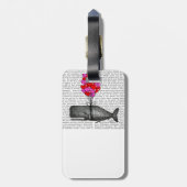 Dream alsof je voor altijd zult leven bagagelabel (Achterkant verticaal)