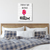 Dream alsof je voor altijd zult leven canvas afdruk (Insitu (Slaapkamer))