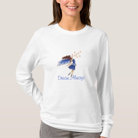 Dream Altijd Bleek Blue Hoodie T-shirt (Voorkant)