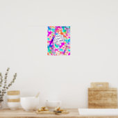 Dream altijd een klein groter Poster (Keuken)