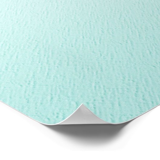 Dream Aqua met Silver Glitter Poster (Hoek)