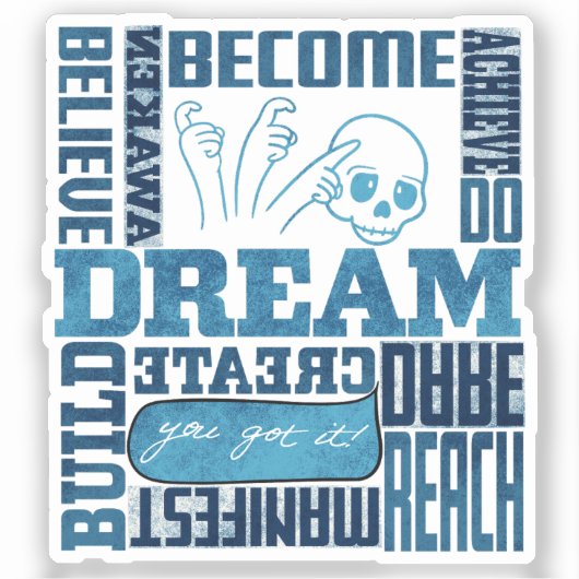 Dream - ASL Design Sticker (Voorkant)