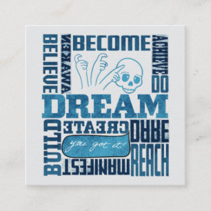 Dream - ASL Design Vierkante Visitekaartje