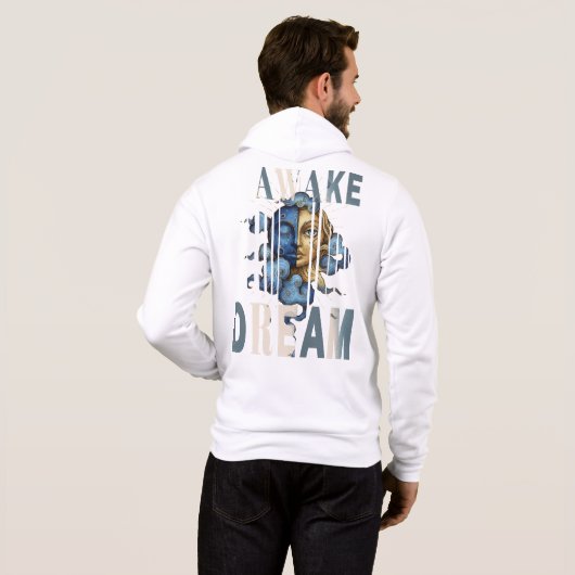 DREAM-AWAKE surreal moon & sun  HOODIE (Achterkant volledig)