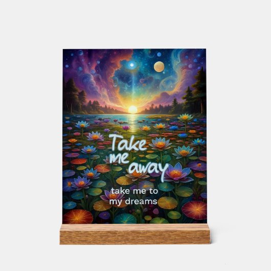Dream Away Acryl Bord (Voorkant)