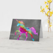 Dream Away Unicorn Kaart (Gele Bloem)