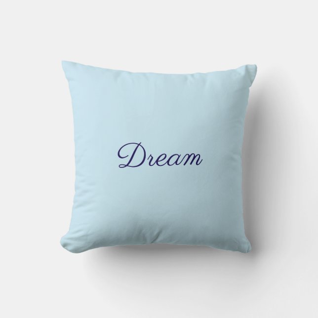 Dream baby blauw Sierkussen (Voorkant)
