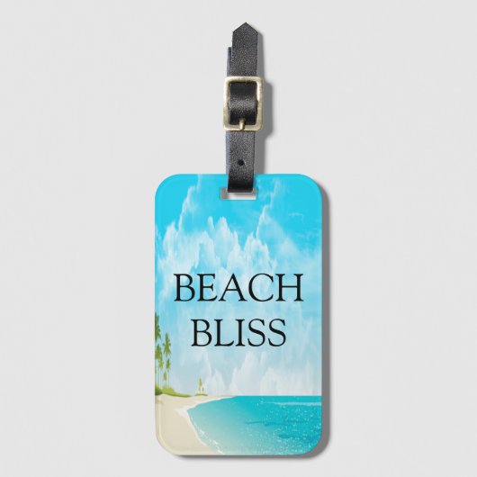 Dream Beach Bliss Bagagelabel (Voorkant (verticaal))
