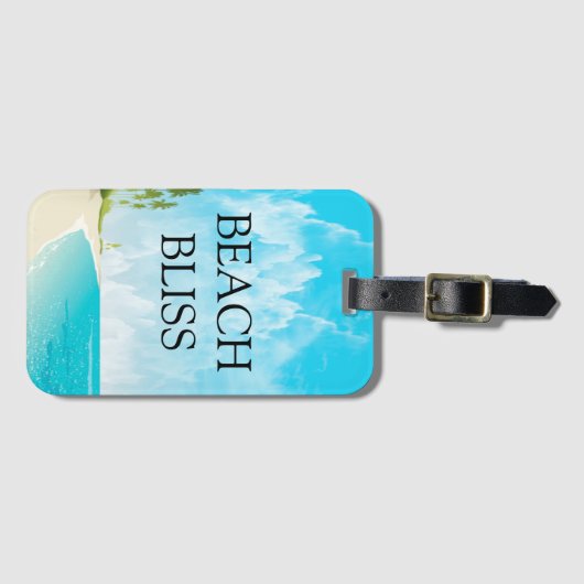 Dream Beach Bliss Bagagelabel (Voorkant (horizontaal))