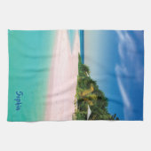 Dream Beach (persoonlijke naam) Kitchen Towel Theedoek (Horizontaal)