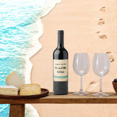 Dream Beach Théleding Wedding Wine Labels Wijn Etiket