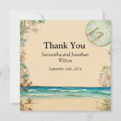 Dream Beach Thleged Weddenschap Hartelijk dank Bedankkaart (Voorkant)