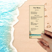 Dream Beach Thormed Weddending Dinner Menu