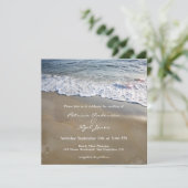 Dream Beach Wedding Invitation Kaart (Staand voorkant)