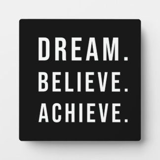 Dream Believe Achieve - Gym, drukte, succes Fotoplaat