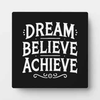 Dream Believe Achieve - Gym, drukte, succes Fotoplaat
