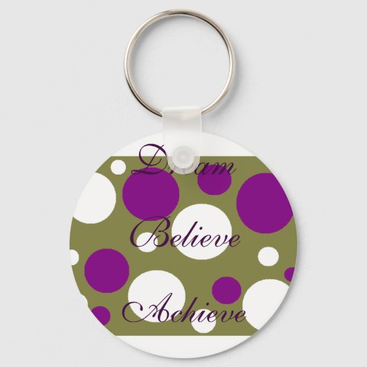Dream Believe Achieve Sleutelhanger (Voorkant)