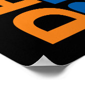 Dream Believe bereiken basketbal stijlvolle deur Poster (Hoek)