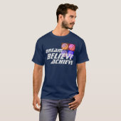 Dream Believe Bereiken Pop Art Basketbal T-shirt (Voorkant volledig)