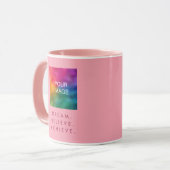 Dream Believe Motivatie offerte bereiken Mok (Voorkant links)