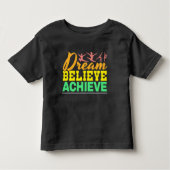 Dream Believe Quote - Gymnastiek voor vrouwen Kinder Shirts (Voorkant)