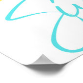 Dream Believe Succeed Motivatie typografie Poster (Hoek)