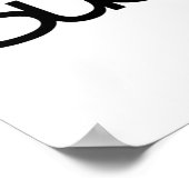 Dream Believe Succes Motivatie Zwart Wit Poster (Hoek)