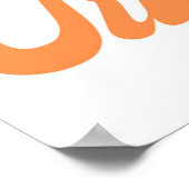 Dream Believe Succesmotivatie Kleurrijke Retro Poster (Hoek)