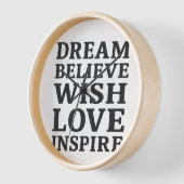 Dream Believe Wish Love Inspireert Motivatie muur (Hoek)