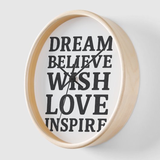 Dream Believe Wish Love Inspireert Motivatie muur (Hoek)