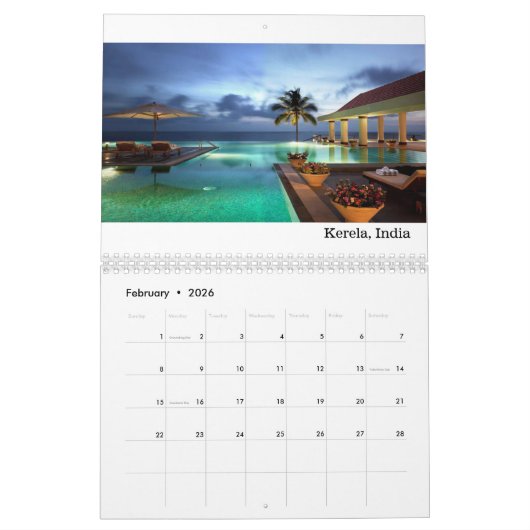 Dream-bestemmingen agenda kalender (Feb 2026)