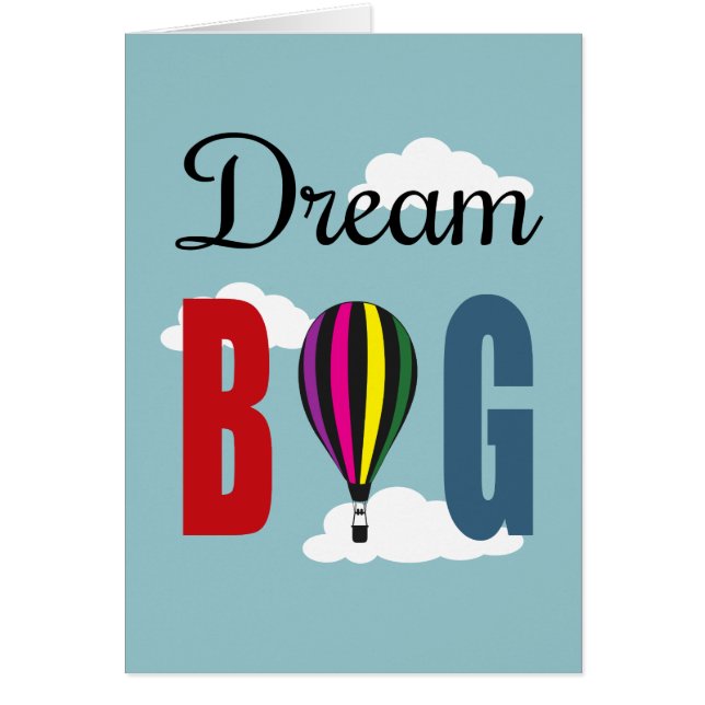 Dream big (Voorkant)