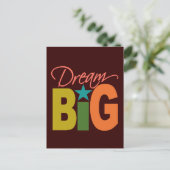 Dream BIG aangepast briefkaart (Staand voorkant)