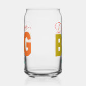 Dream BIG aangepaste naam Blikvorm Glas (Rechts)