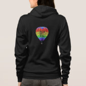 "Dream Big Act Bold" Hoodie met volledige rits. (Achterkant)