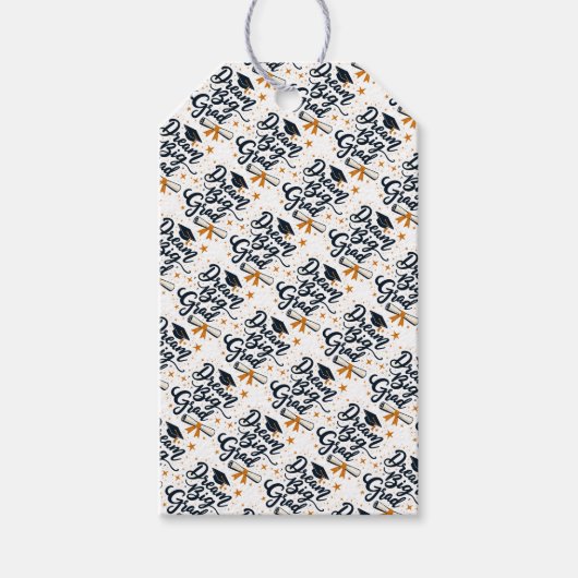 Dream Big Afstudeerder Cadeaulabel (Voorkant)