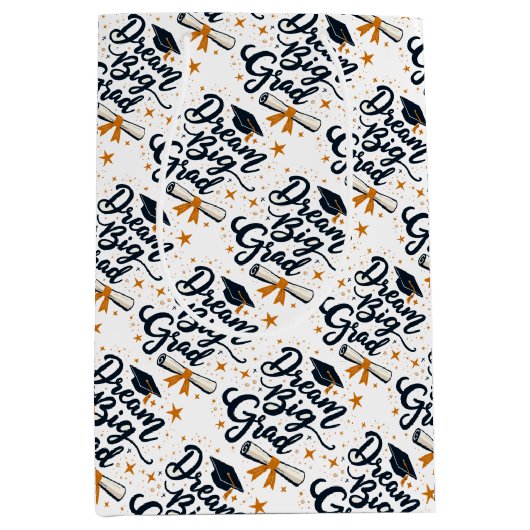 Dream Big Afstudeerder Medium Cadeauzakje (Voorkant)