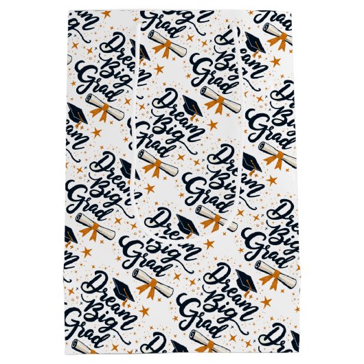 Dream Big Afstudeerder Medium Cadeauzakje (Achterkant)