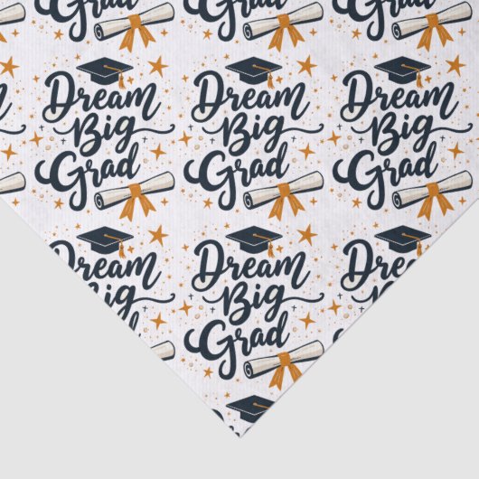 Dream Big Afstudeerder Tissuepapier (Detail)