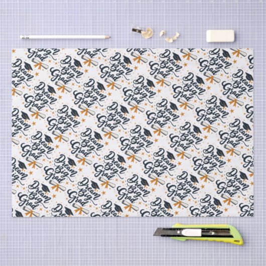 Dream Big Afstudeerder Tissuepapier (Craft)