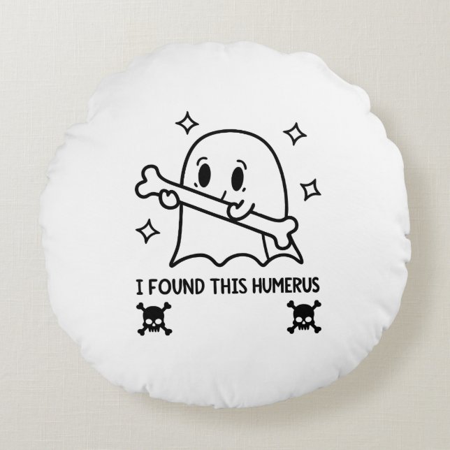 Dream Big Astronaut - Minimalistisch ruimteavontuu Rond Kussen (Voorkant)