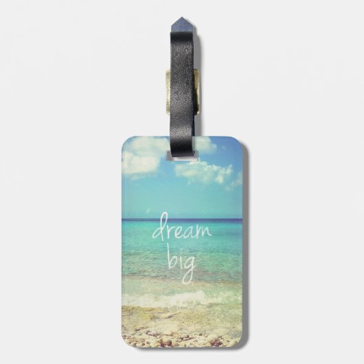 Dream big bagagelabel (Achterkant verticaal)