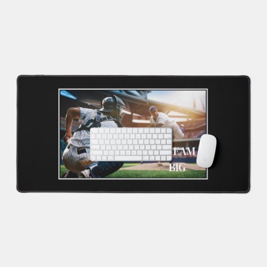 Dream Big Baseball Desk Mat (Keyboard & Muis)
